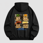 260G Meimei Four-grid layout Hoodie