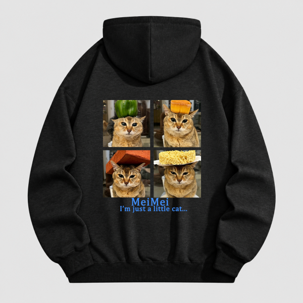260G Meimei Four-grid layout Hoodie