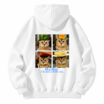 260G Meimei Four-grid layout Hoodie