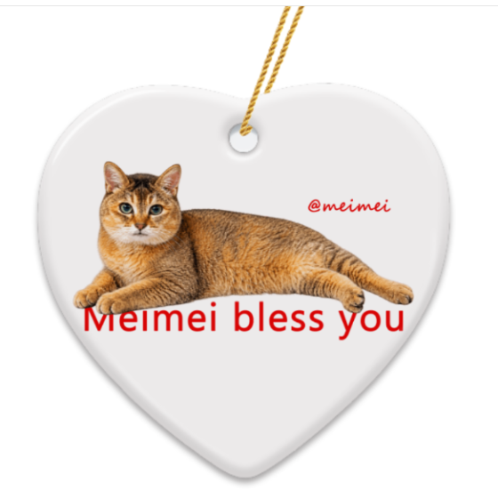 Meimei Ceramic Pendant (Double-Sided Print)