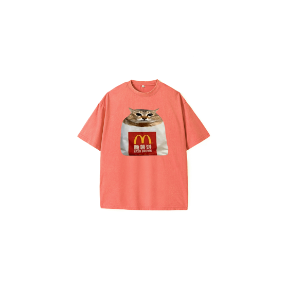 230G Snow Wash Hash Brown Meimei Tee