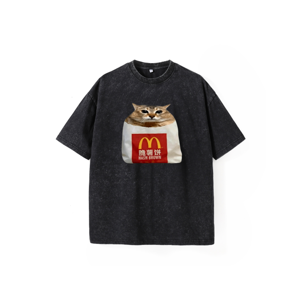 230G Snow Wash Hash Brown Meimei Tee