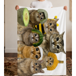 Flannel Blanket 280G sm single-side print