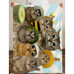 Flannel Blanket 280G sm single-side print